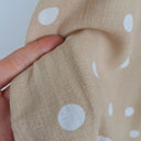 Second-Hand - Betty Basics Sandy Beige Polka Dot V Neck Jumpsuit Size 8 - SwapUp