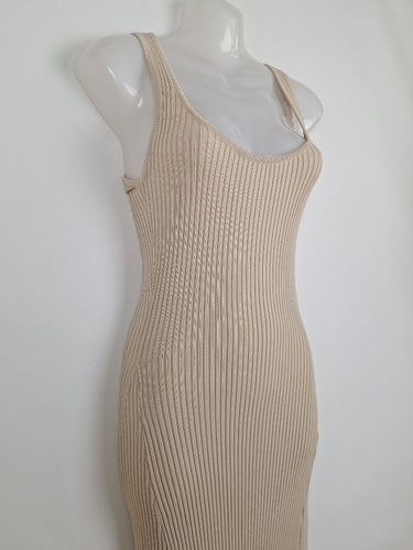 Second-Hand - DISSH Soft Ginger Ribbed Maxi Dress Size XXS - SwapUp