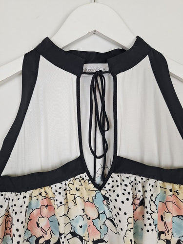 Second-Hand - Alice McCall Ruffle High Low Watercolour Flower Top Size 8 - SwapUp