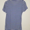 Second-Hand - Ben Sherman Relaxed Blue Stripe V Neck T-shirt Size S - SwapUp