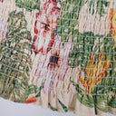 Second-Hand - Hansen & Gretel Linen Shirred Hibiscus Print Tube Top Size XS - SwapUp
