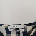 Second-Hand - POL Navy Gingham Textured Tank Top Size 8 - SwapUp