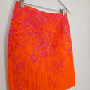 Second-Hand - Ginger & Smart Neon Pink Rose Jacquard Mini Skirt Size 8 - SwapUp
