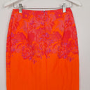 Second-Hand - Ginger & Smart Neon Pink Rose Jacquard Mini Skirt Size 8 - SwapUp