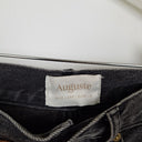Second-Hand - Auguste Washed Black Raw Edge Denim Skirt Size 10 - SwapUp