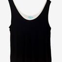 Second-Hand - Blue Illusion Essential Black Flowy Singlet Top Size 18 - SwapUp