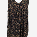 Second-Hand - Taking Shape Abstract Brown and Black Tunic Dress Size 22 - SwapUp