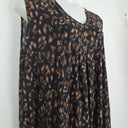 Second-Hand - Taking Shape Abstract Brown and Black Tunic Dress Size 22 - SwapUp