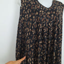 Second-Hand - Taking Shape Abstract Brown and Black Tunic Dress Size 22 - SwapUp