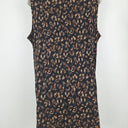 Second-Hand - Taking Shape Abstract Brown and Black Tunic Dress Size 22 - SwapUp