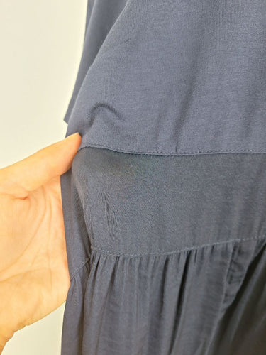 Second-Hand - Taking Shape Navy Luxe Tiered Jersey Dress Size 22 - SwapUp