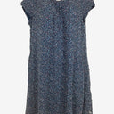 Second-Hand - Blue Illusion Speckled Blue Weave Cut Out Midi Dress Size XXXL - SwapUp