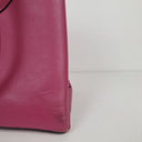 Second-Hand - Laura Jones Berry Pink Hinge Hardware Handbag - SwapUp