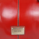 Second-Hand - Laura Jones Rectangular Red Patent Oversized Bag - SwapUp
