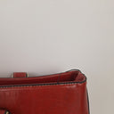 Second-Hand - Laura Jones Rectangular Red Patent Oversized Bag - SwapUp