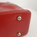 Second-Hand - Laura Jones Rectangular Red Patent Oversized Bag - SwapUp