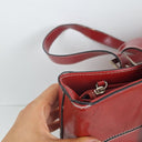 Second-Hand - Laura Jones Rectangular Red Patent Oversized Bag - SwapUp