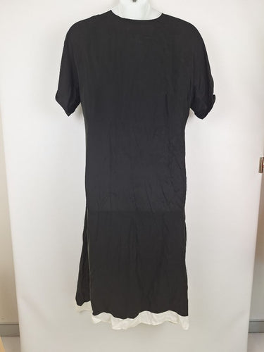 Second-Hand - Adorne White Stripe V Neck Maxi Dress Size 16 - SwapUp