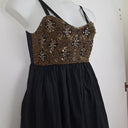 Second-Hand - One Teaspoon Gold Rush Beaded Mini Dress Size 12 - SwapUp