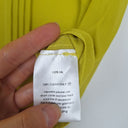 Second-Hand - Gorman Ochre Sheer Silk Button Up Top Size 12 - SwapUp