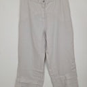 Second-Hand - Blue Illusion Moonstone Linen Layered Hem Pants Size XXXL - SwapUp
