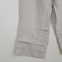 Second-Hand - Blue Illusion Moonstone Linen Layered Hem Pants Size XXXL - SwapUp