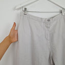 Second-Hand - Blue Illusion Moonstone Linen Layered Hem Pants Size XXXL - SwapUp