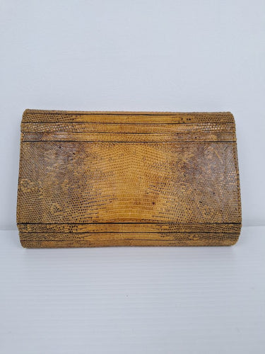 Second-Hand - NMBR NINE Omy Golden Reptile Envelope Clutch - SwapUp