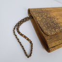 Second-Hand - NMBR NINE Omy Golden Reptile Envelope Clutch - SwapUp