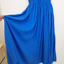 Second-Hand - Mister Zimi Vibrant Blue Ruffle Trim Picnic Dress Size 12 - SwapUp