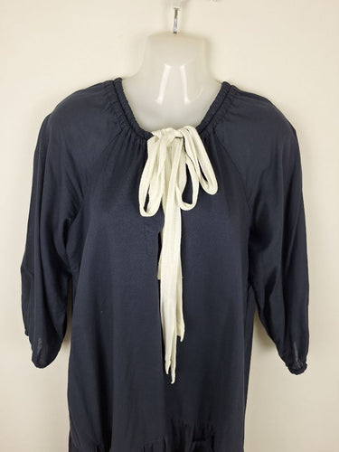 Second-Hand - Elms + King Drop Waist Drawstring Dress Size M - SwapUp