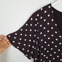 Second-Hand - Witchery Chocolate Polka Dot Duo Top Size M - SwapUp