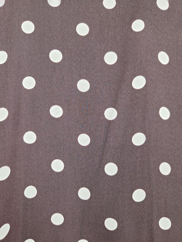 Second-Hand - Witchery Chocolate Polka Dot Duo Top Size M - SwapUp