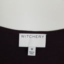 Second-Hand - Witchery Chocolate Polka Dot Duo Top Size M - SwapUp