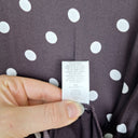 Second-Hand - Witchery Chocolate Polka Dot Duo Top Size M - SwapUp