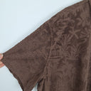 Second-Hand - Lorna Jane Espresso Dusty Palm Towelling Oversized Skirt Size M - SwapUp