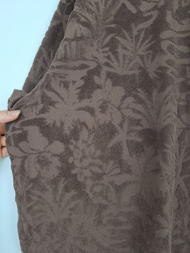 Second-Hand - Lorna Jane Espresso Dusty Palm Towelling Oversized Skirt Size M - SwapUp