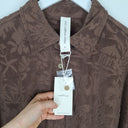 Second-Hand - Lorna Jane Espresso Dusty Palm Towelling Oversized Skirt Size M - SwapUp