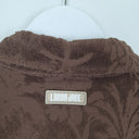 Second-Hand - Lorna Jane Espresso Dusty Palm Towelling Oversized Skirt Size M - SwapUp