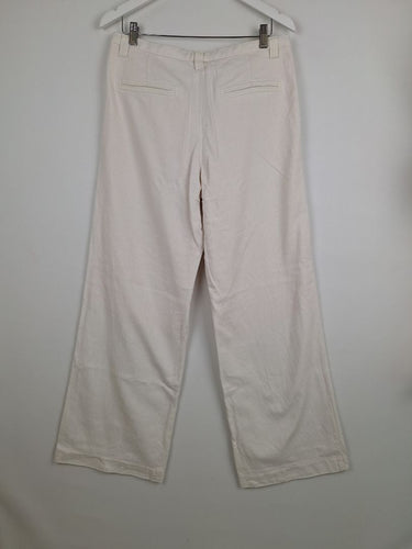 Second-Hand - By Malene Birger Classic Woven Stripe Pants Size 14 - SwapUp