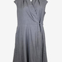 Second-Hand - The Fold Drape Neck Sophisticated Wrap Dress Size 16 - SwapUp