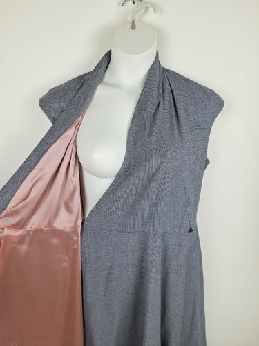 Second-Hand - The Fold Drape Neck Sophisticated Wrap Dress Size 16 - SwapUp