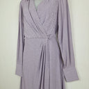 Second-Hand - Equipment Lavender Diamond Wrap Dress Size 6 - SwapUp