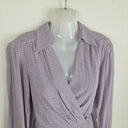Second-Hand - Equipment Lavender Diamond Wrap Dress Size 6 - SwapUp