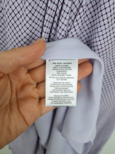 Second-Hand - Equipment Lavender Diamond Wrap Dress Size 6 - SwapUp