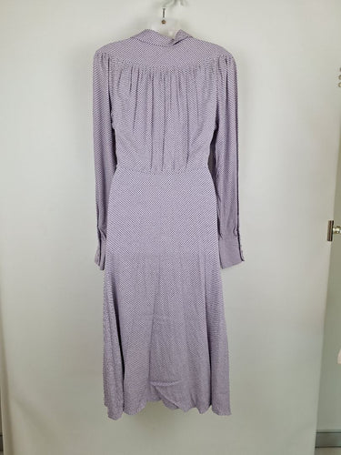 Second-Hand - Equipment Lavender Diamond Wrap Dress Size 6 - SwapUp