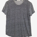 Second-Hand - Trenery Navy Patterned Weekender Top Size S - SwapUp