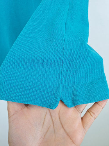 Second-Hand - Lacoste Aqua Preppy Cotton Polo T-shirt Size 16 - SwapUp