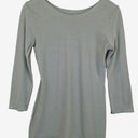 Second-Hand - Metalicus Ice Blue Overlocked Fitted Top Size M - SwapUp