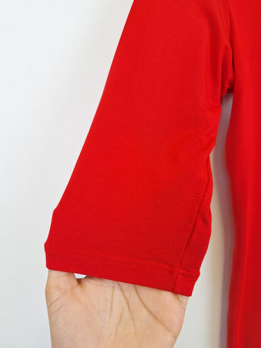Second-Hand - Tani Crimson Scooped Soft T-shirt Size 14 - SwapUp